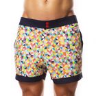 Hey Franky Circuit Beach Shorts Triangles HF015S Multi Mens Shorts